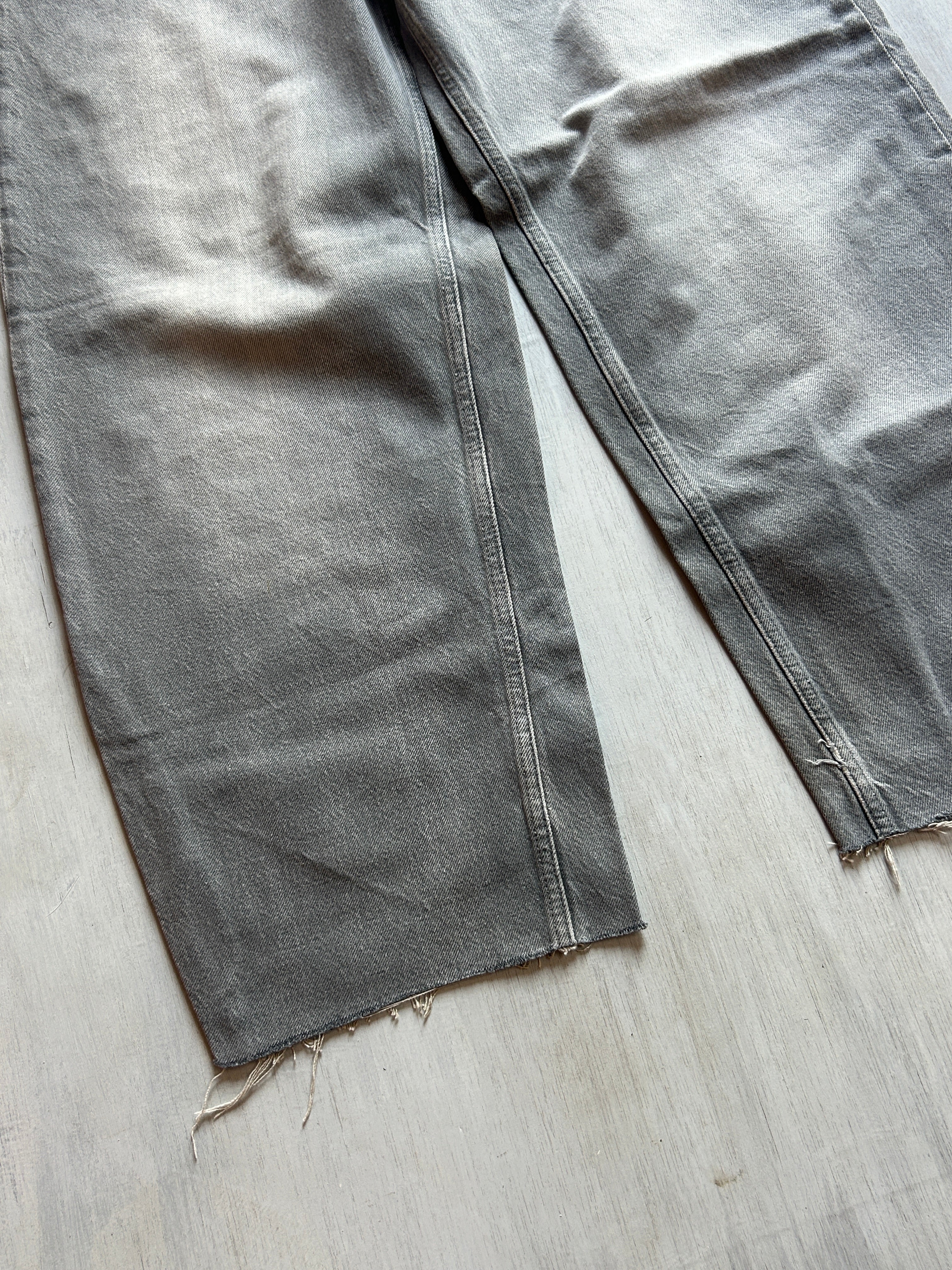 Ash Fade Raw Hem Denim - (L)