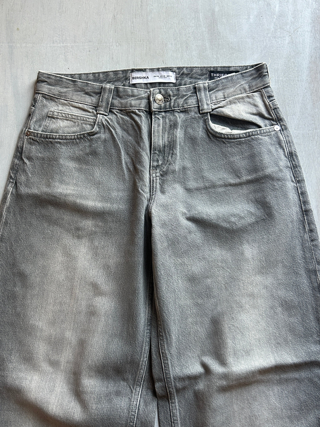 Ash Fade Raw Hem Denim - (L)
