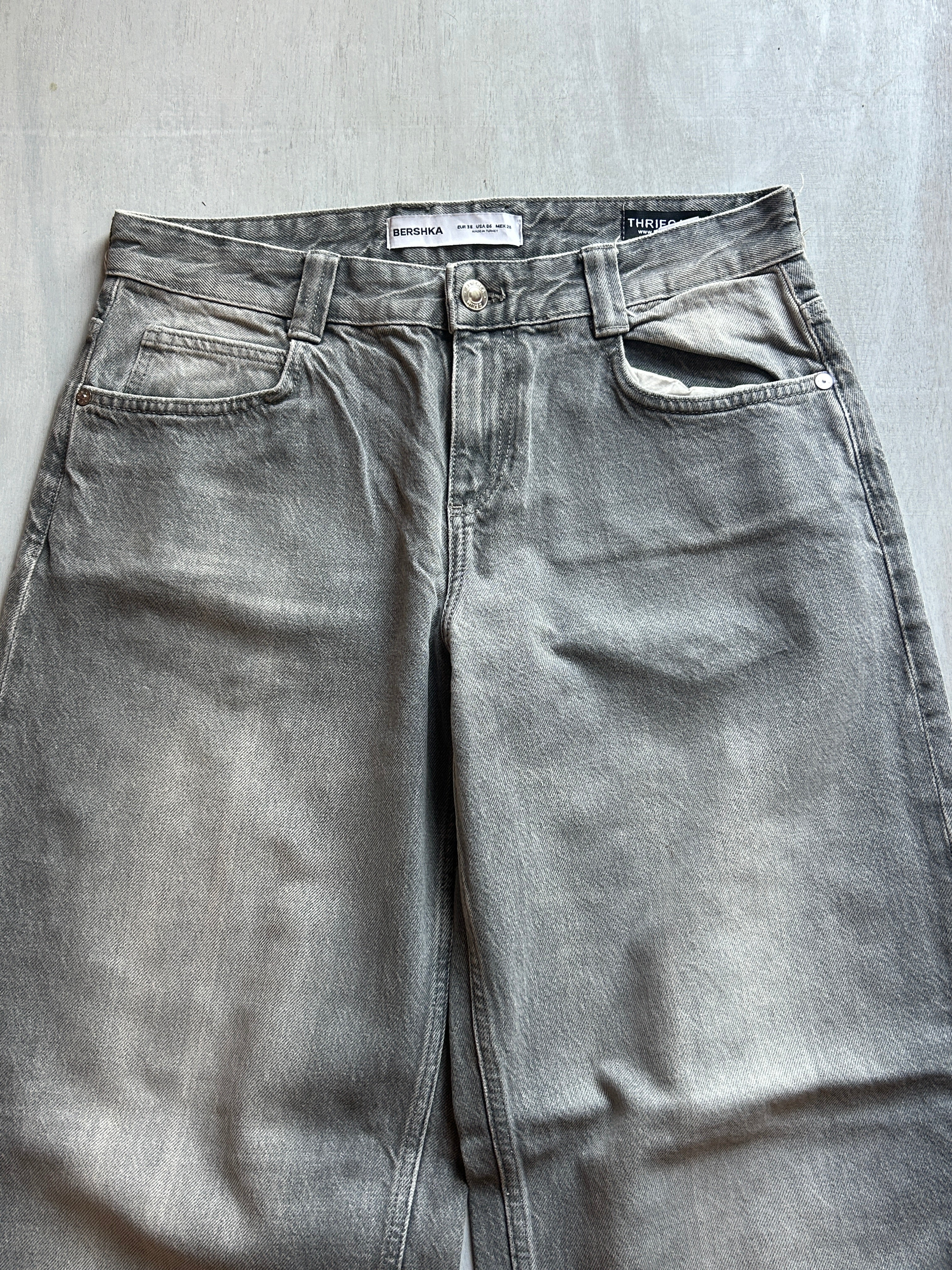 Ash Fade Raw Hem Denim - (L)