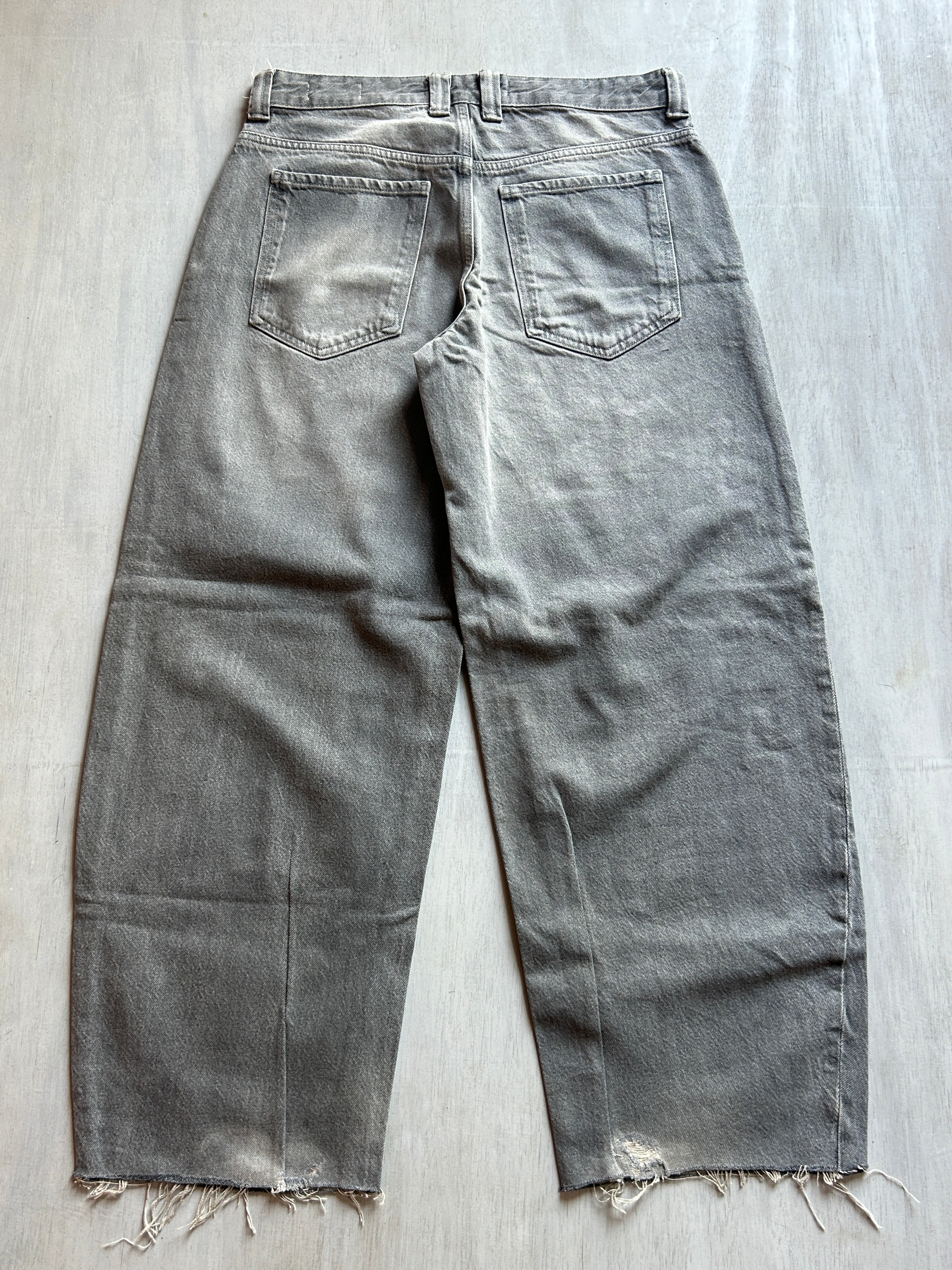 Ash Fade Raw Hem Denim - (L)