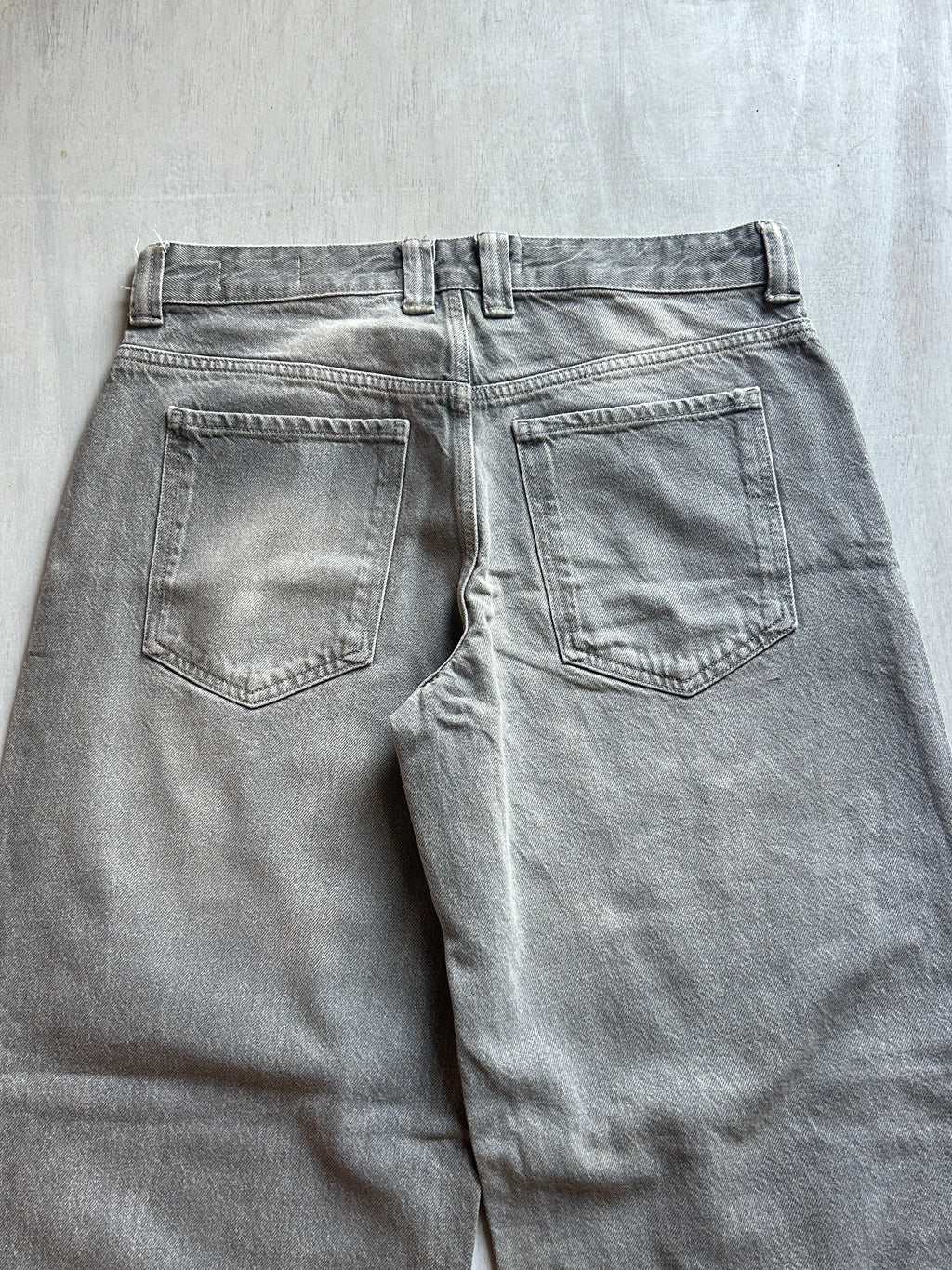 Ash Fade Raw Hem Denim - (L)