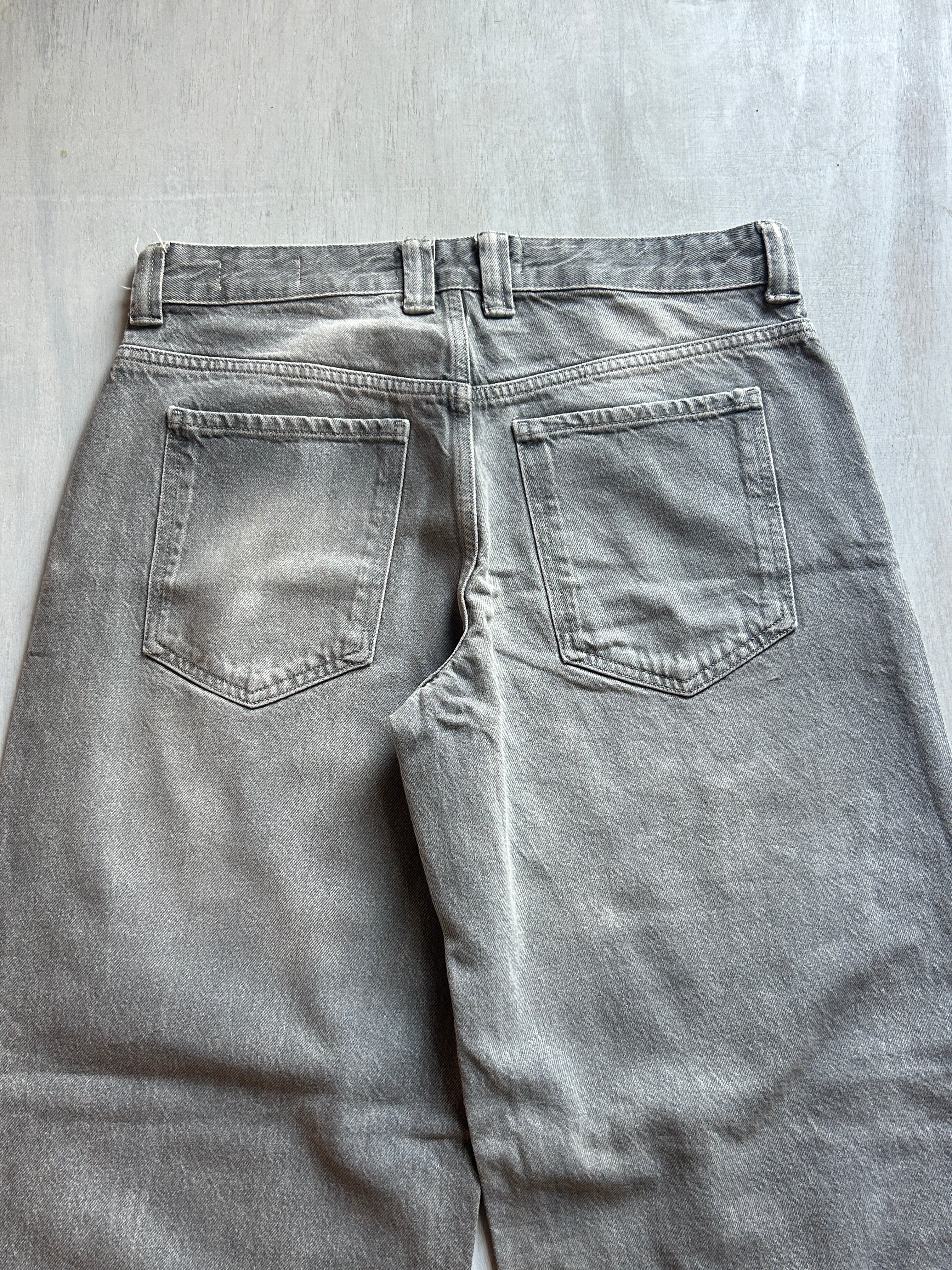 Ash Fade Raw Hem Denim - (L)