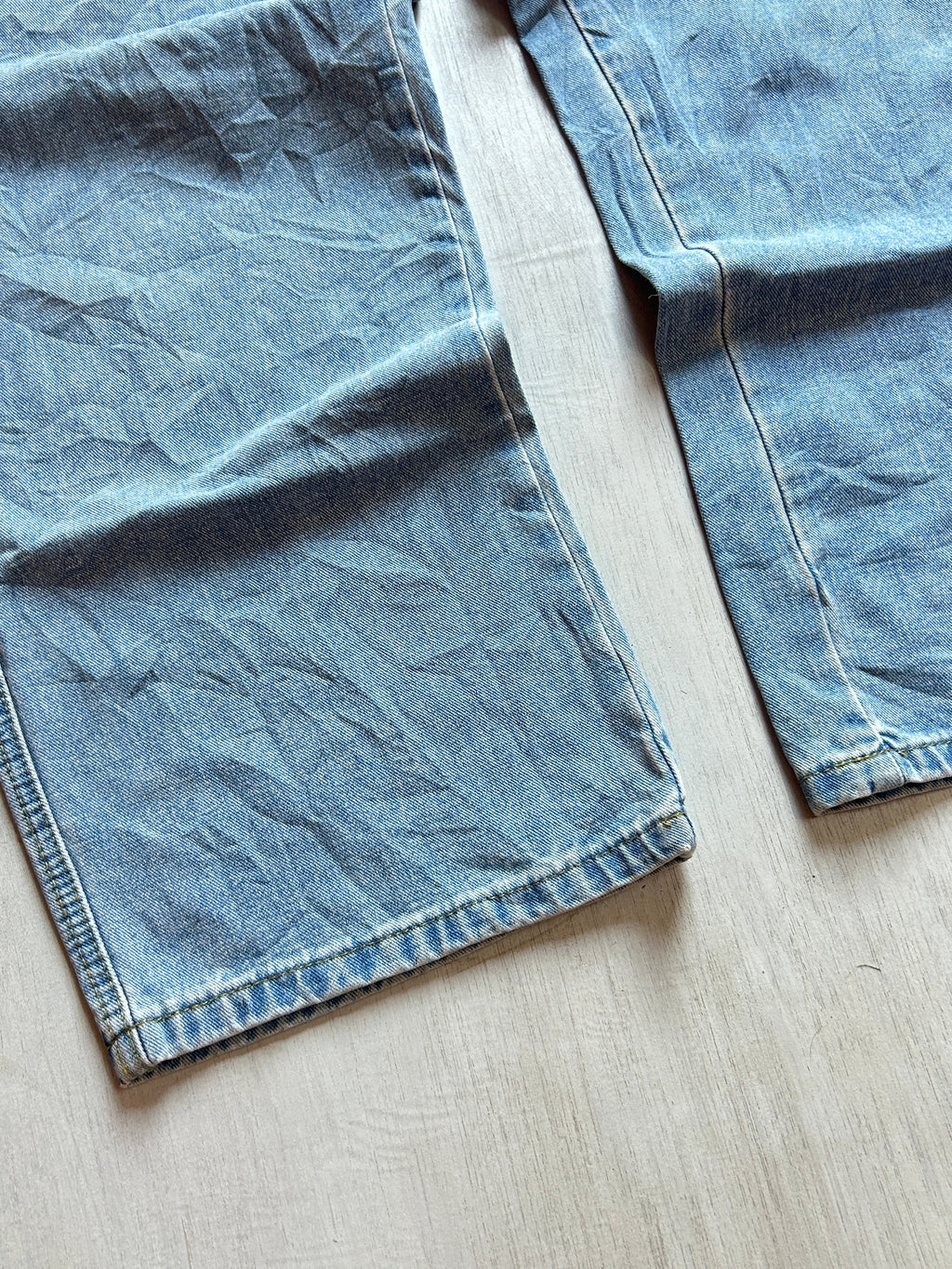 Stud Strap Baggy Denim - (L)
