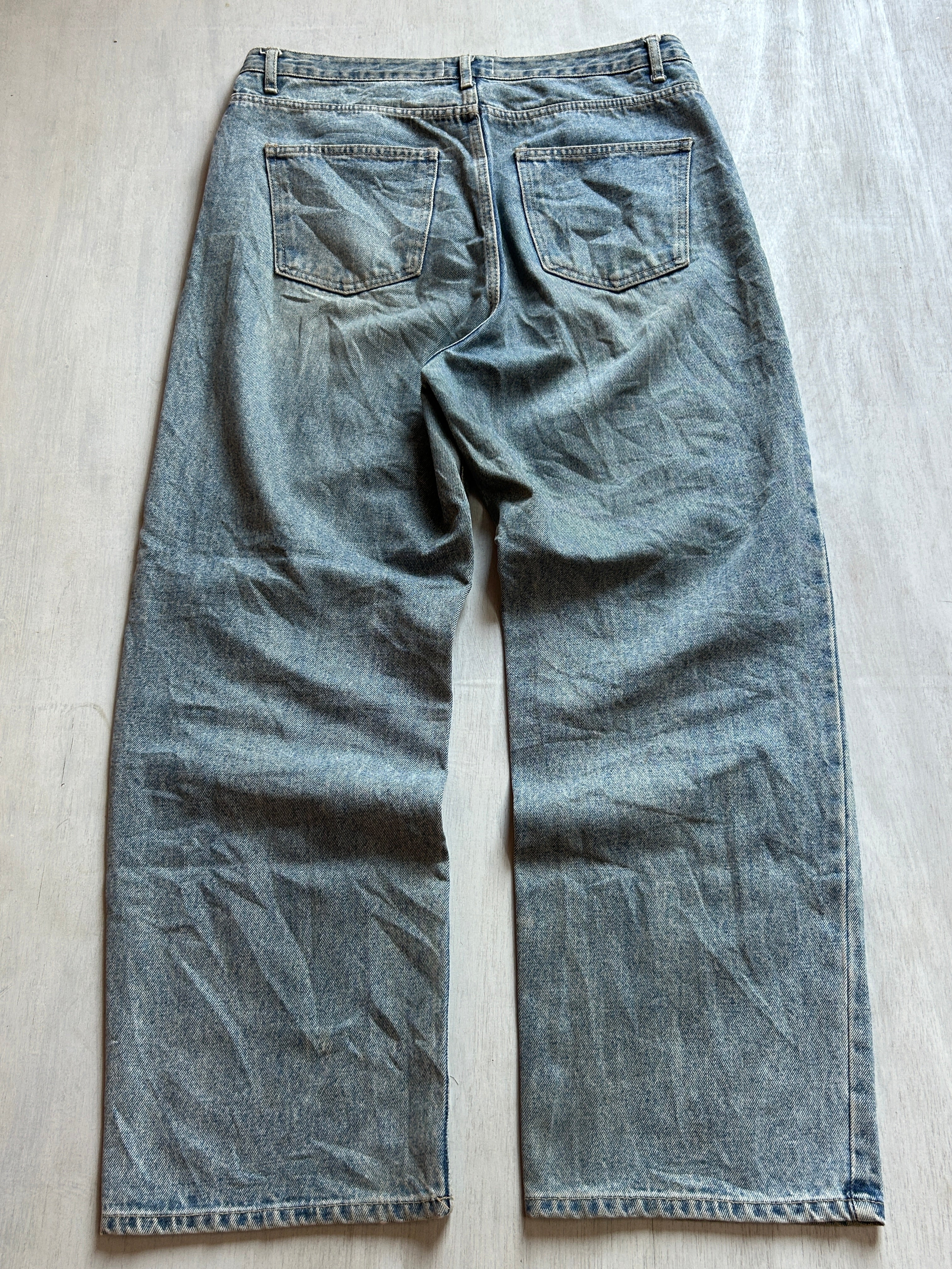 Granite Fade Baggy Denim - (XXL)