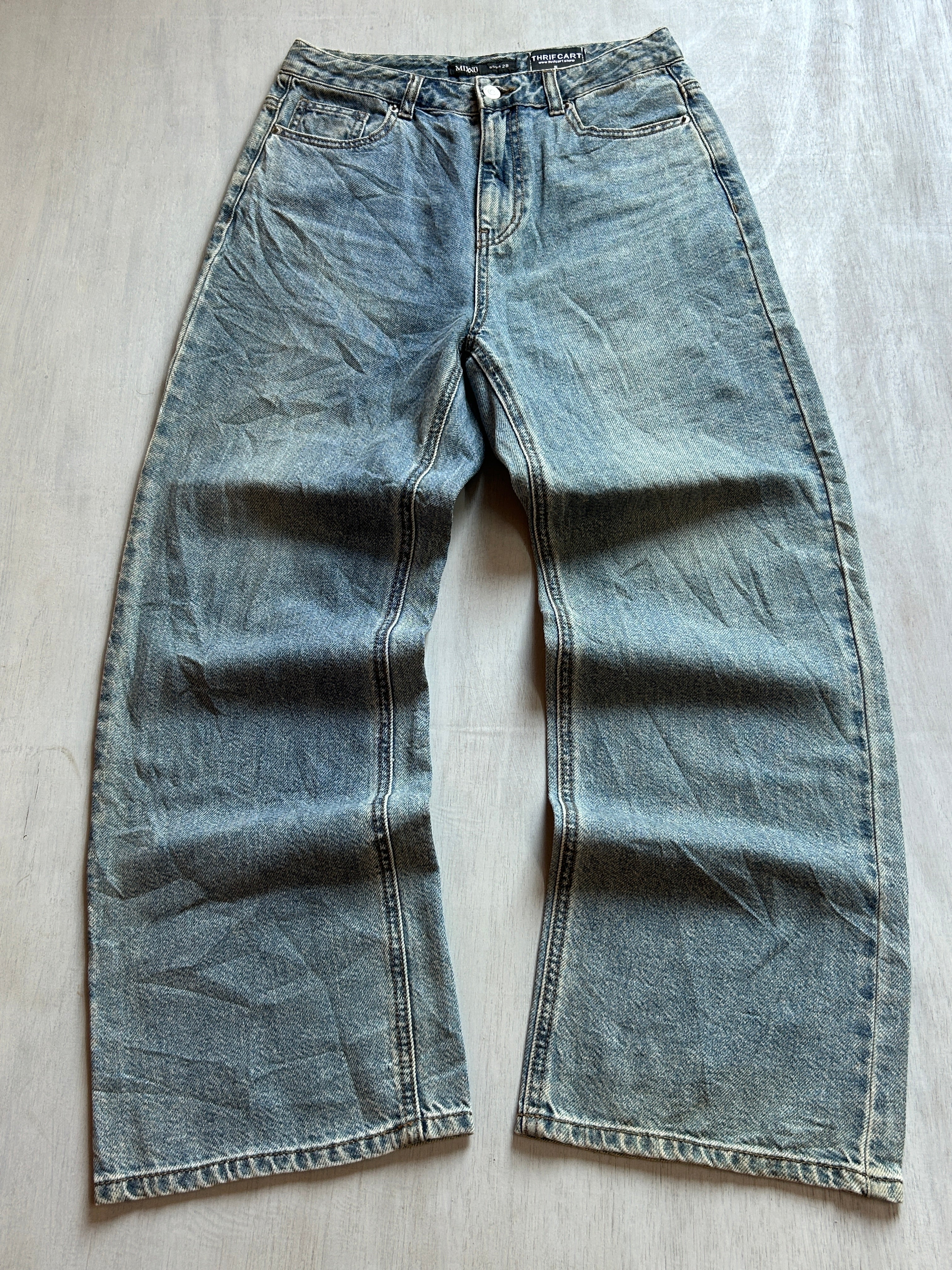 Steel Wash Baggy Denim - (S)