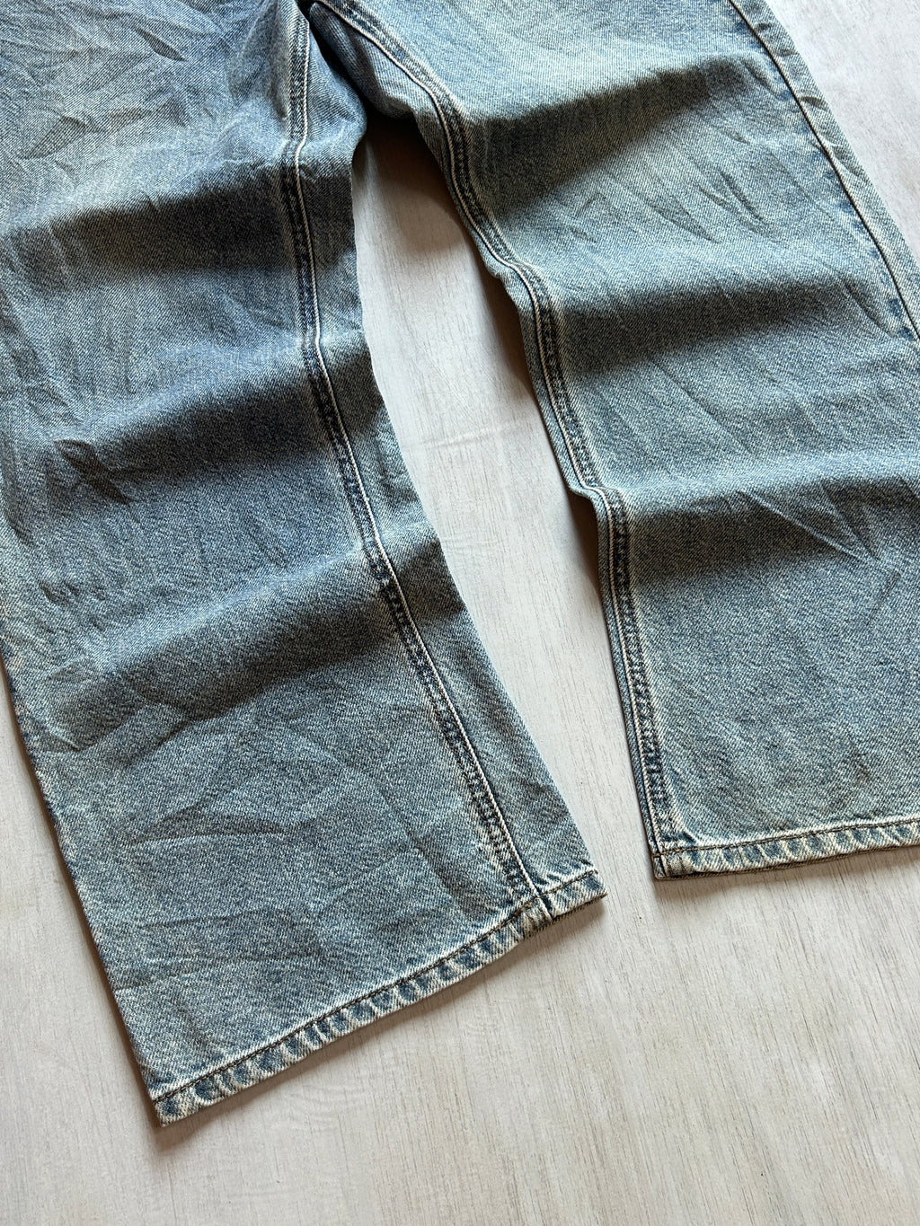 Steel Wash Baggy Denim - (S)