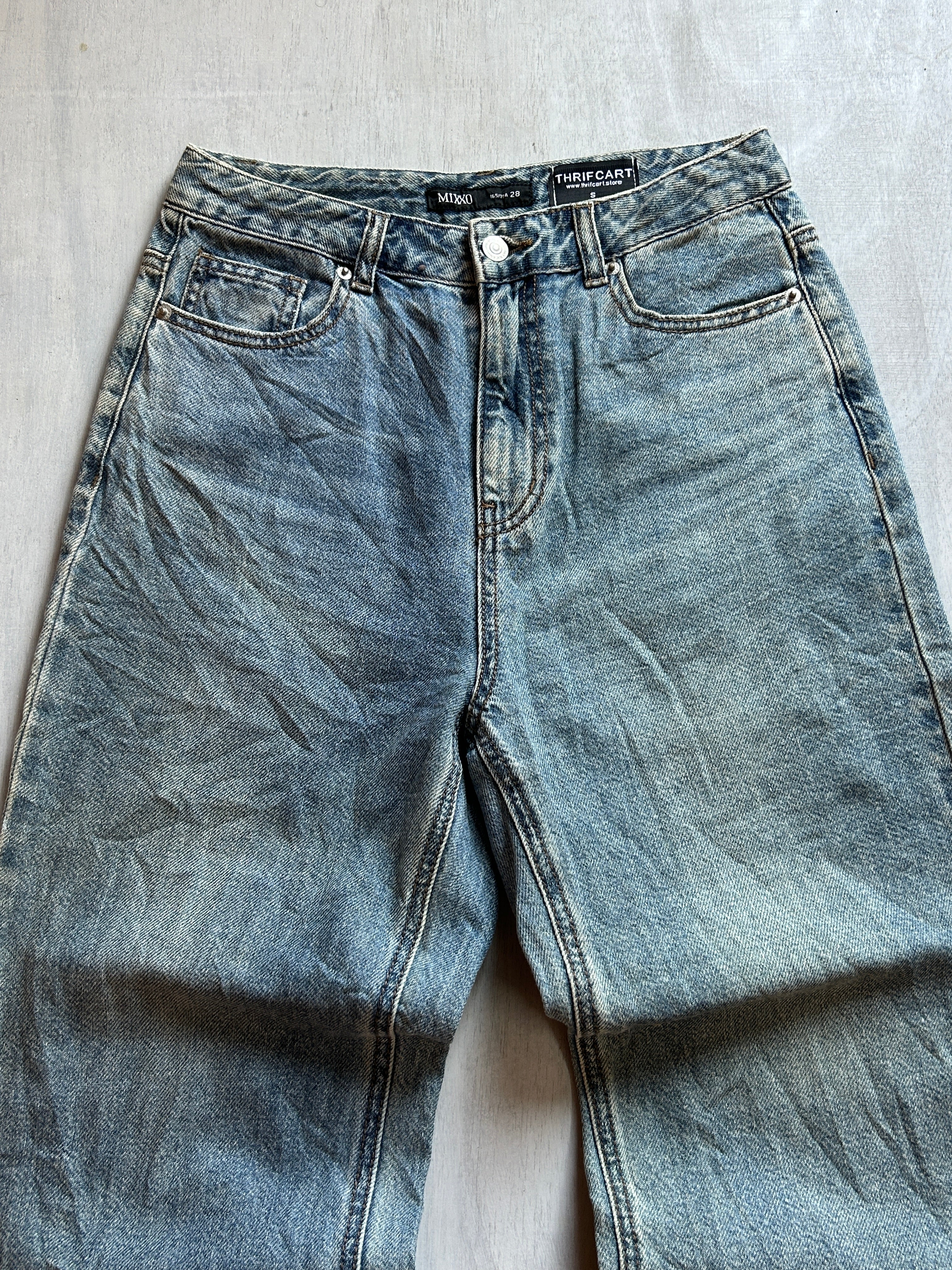 Steel Wash Baggy Denim - (S)
