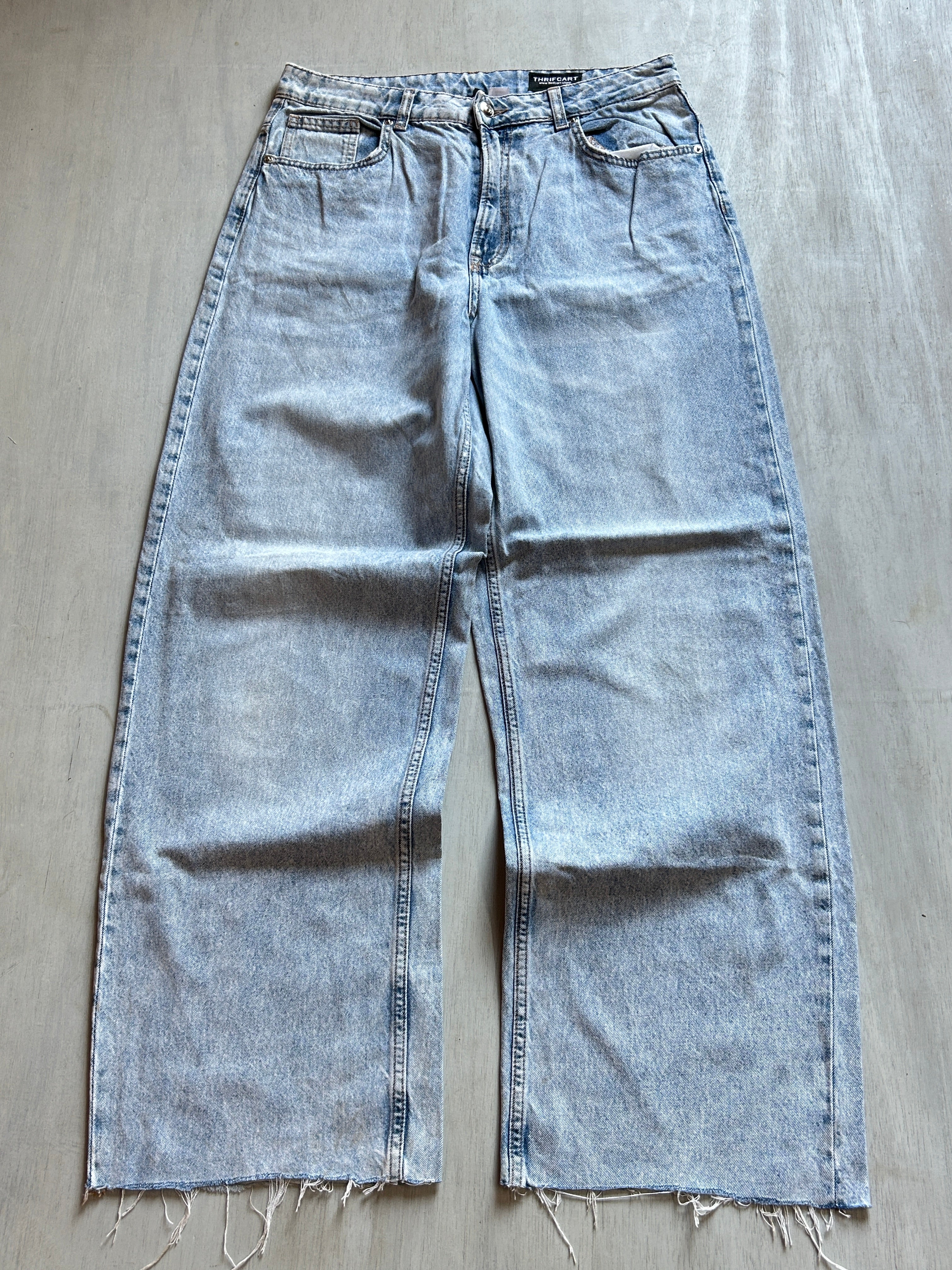 Arctic Raw Hem Baggy Denim - (L)