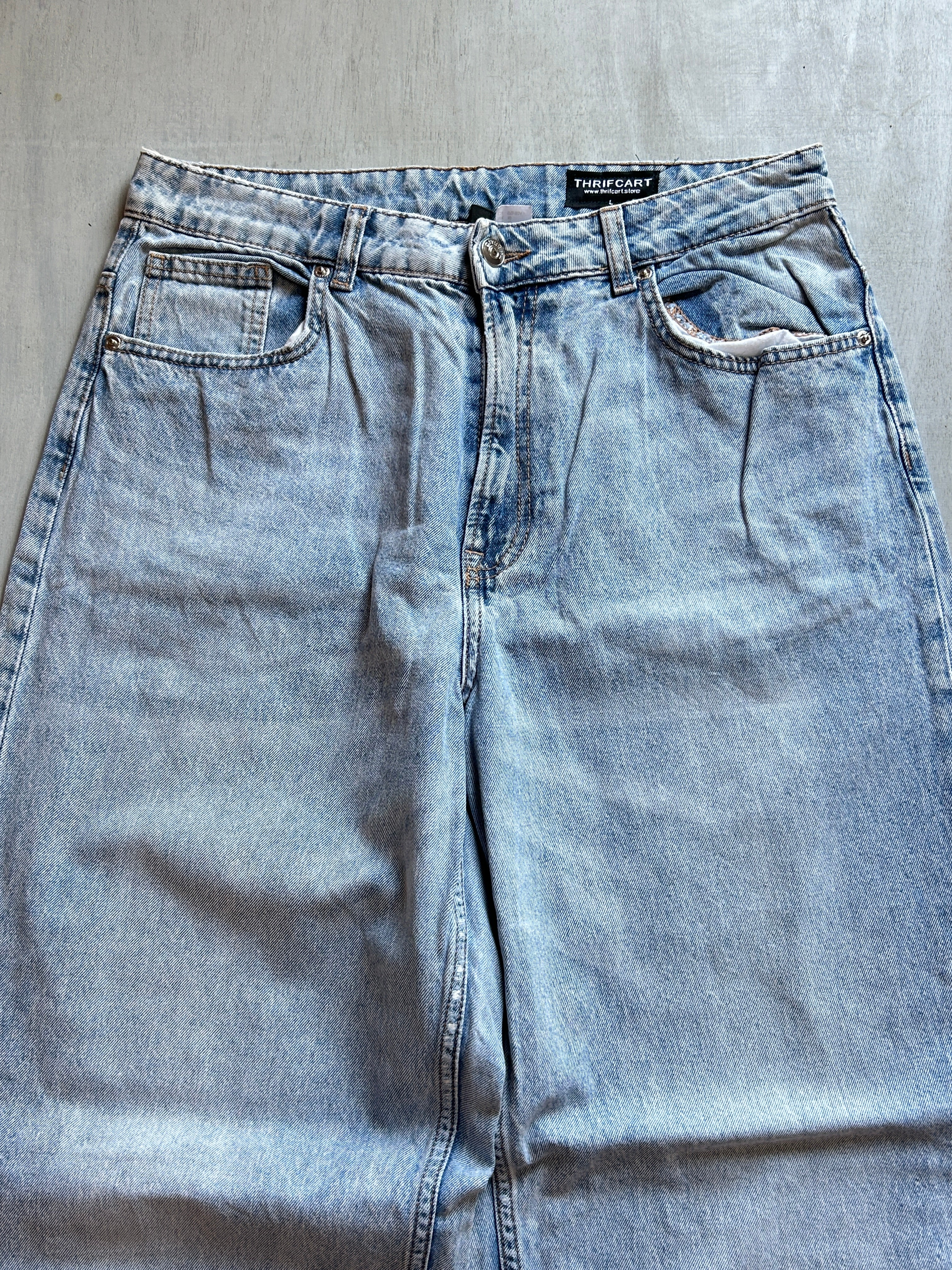 Arctic Raw Hem Baggy Denim - (L)