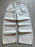 Cream Drift Baggy Denim - (S)