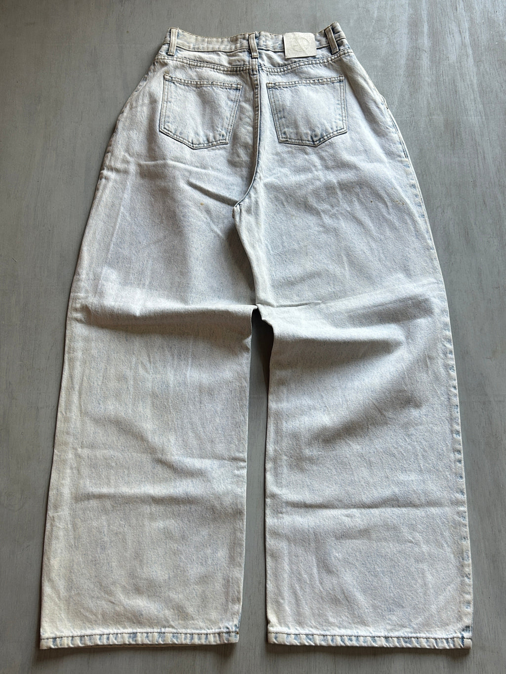 Cream Drift Baggy Denim - (S)