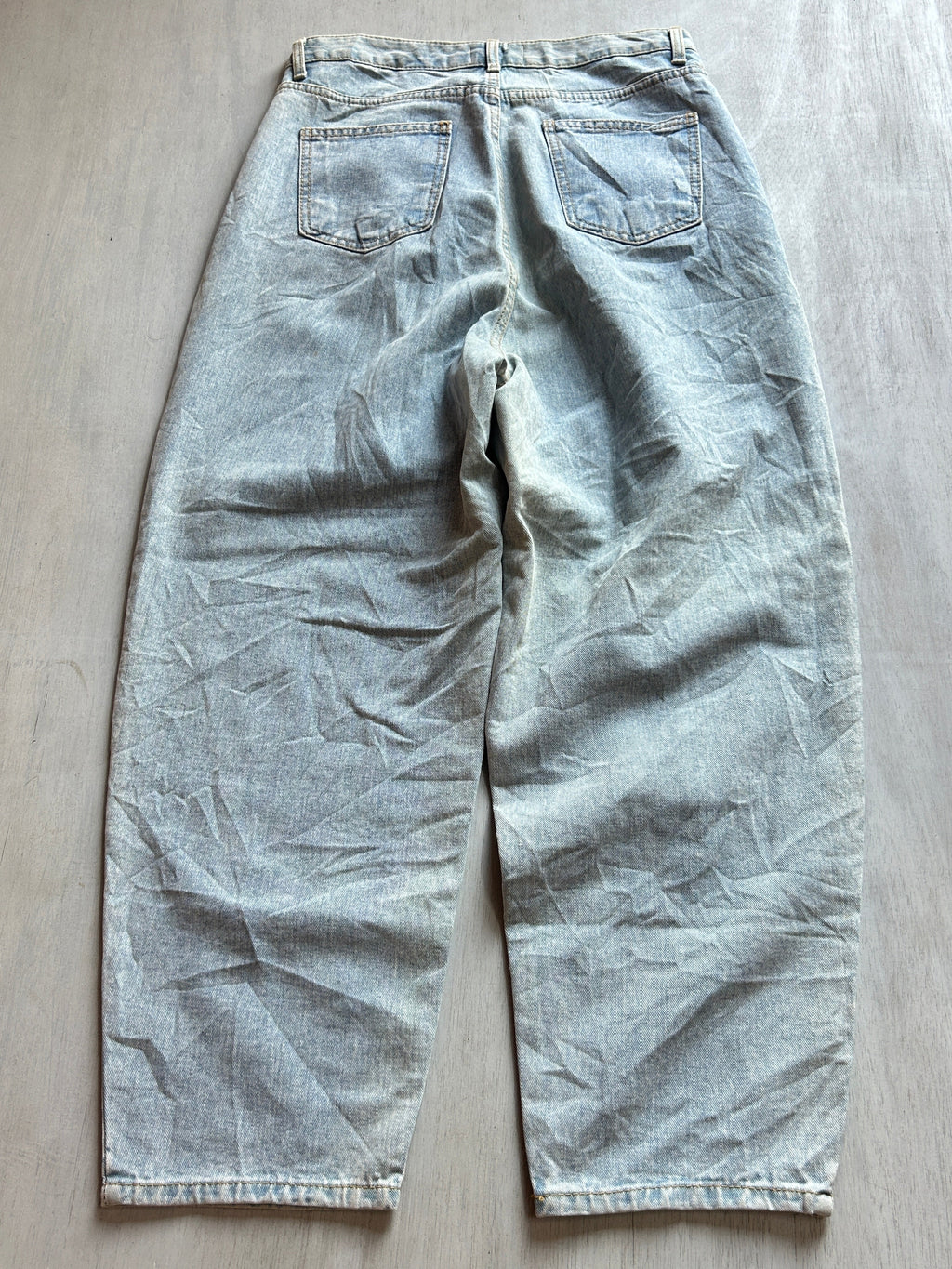 Glacier Pleated Baggy Denim - (M)
