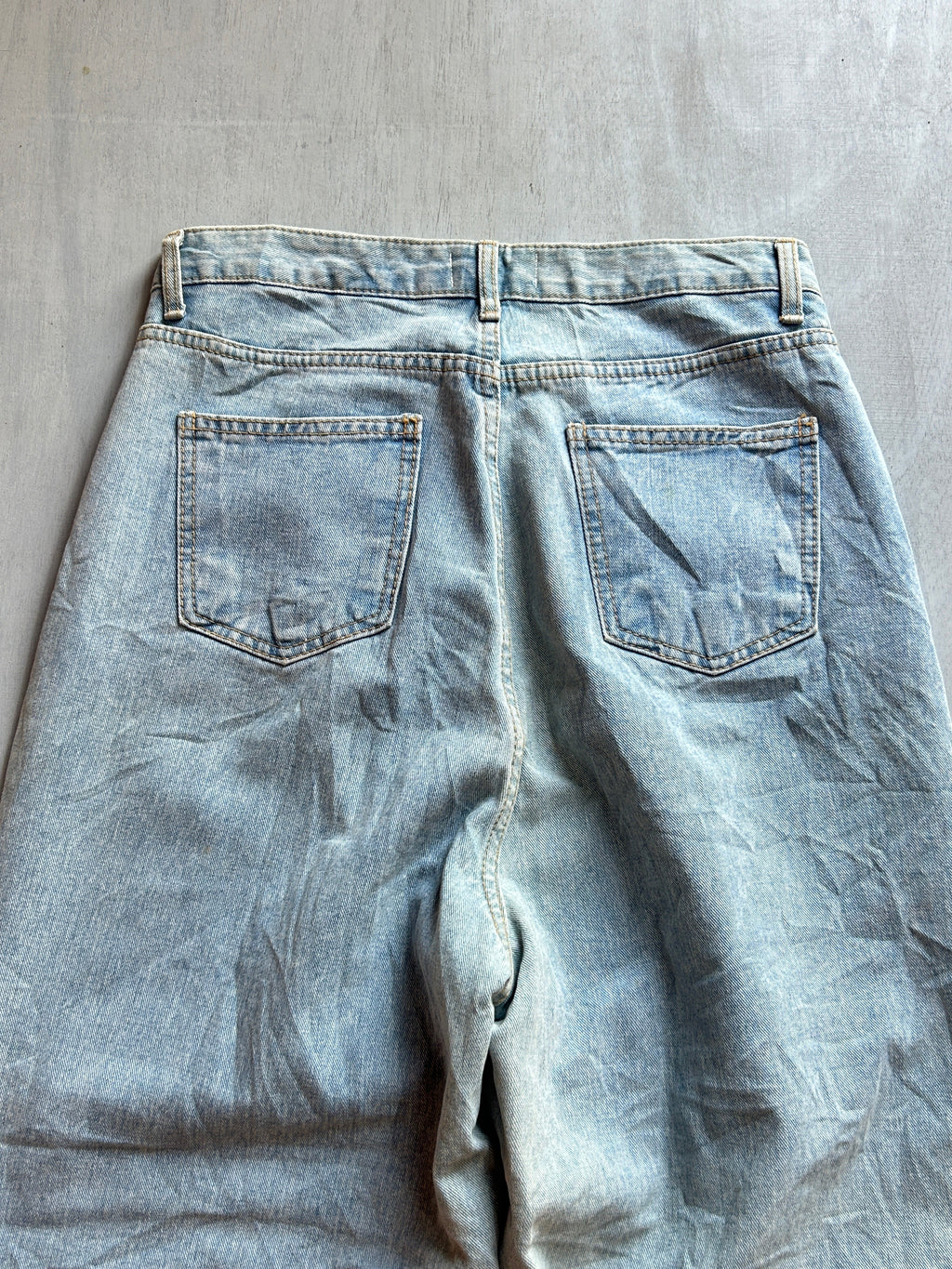 Glacier Pleated Baggy Denim - (M)