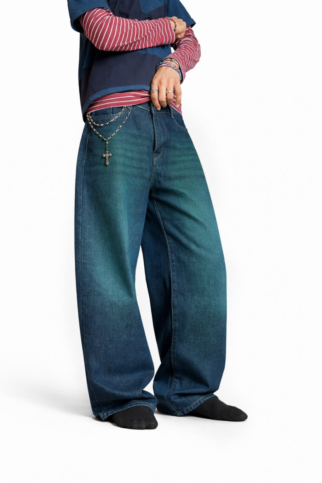 Vintage Blue Baggy Fit Jeans