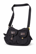 Urban Utility Canvas Sling Bag – Black