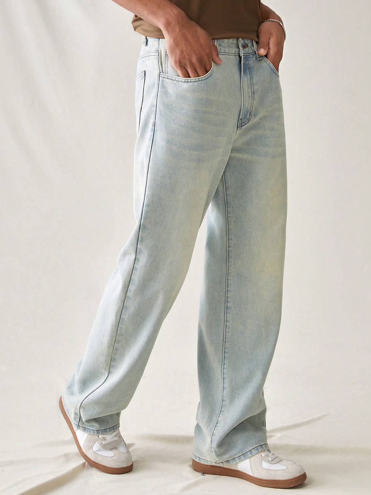 Ice Blue Classic Baggy Jeans