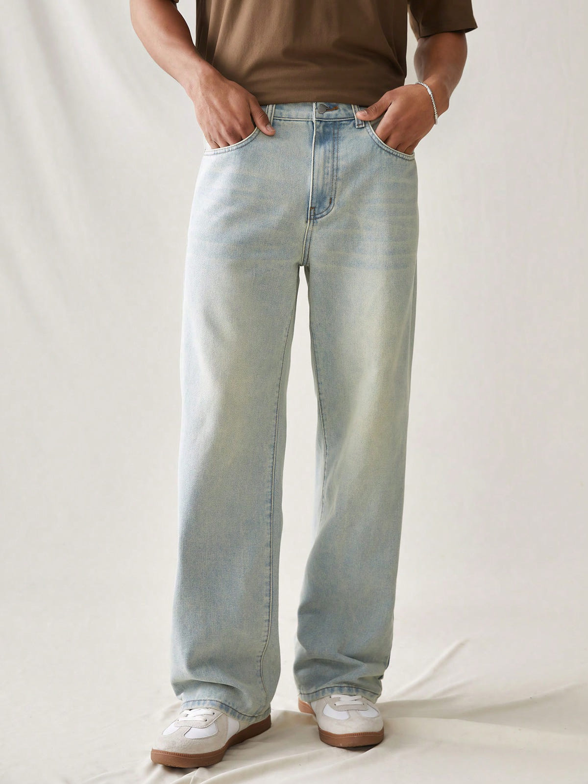 Ice Blue Classic Baggy Jeans