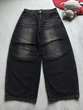 Dark shadow baggy jeans - L