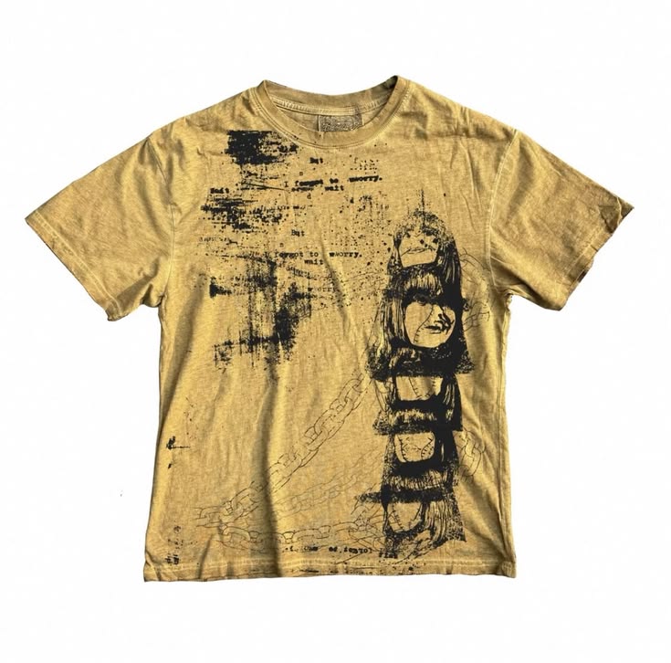 Vintage Sketch Girl Washed Tee