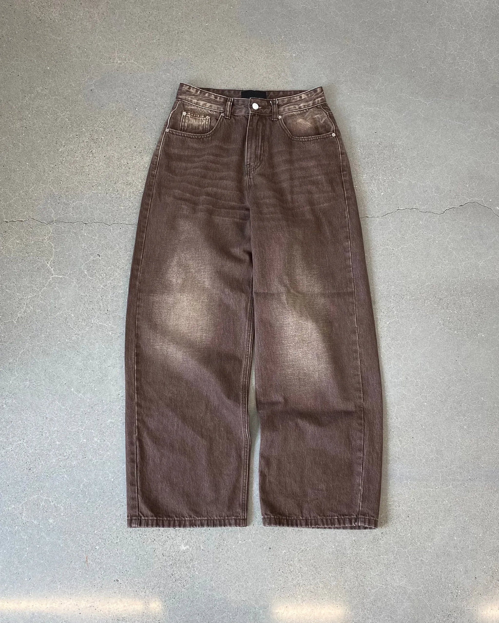 Mocha Brown Baggy Jeans