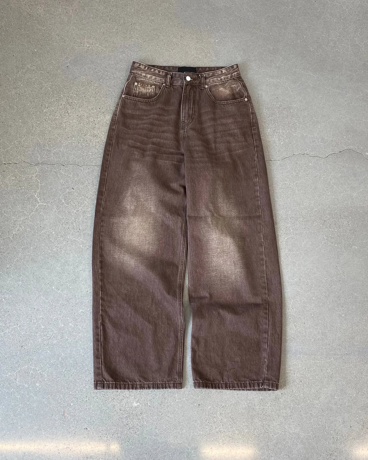Mocha Brown Baggy Jeans