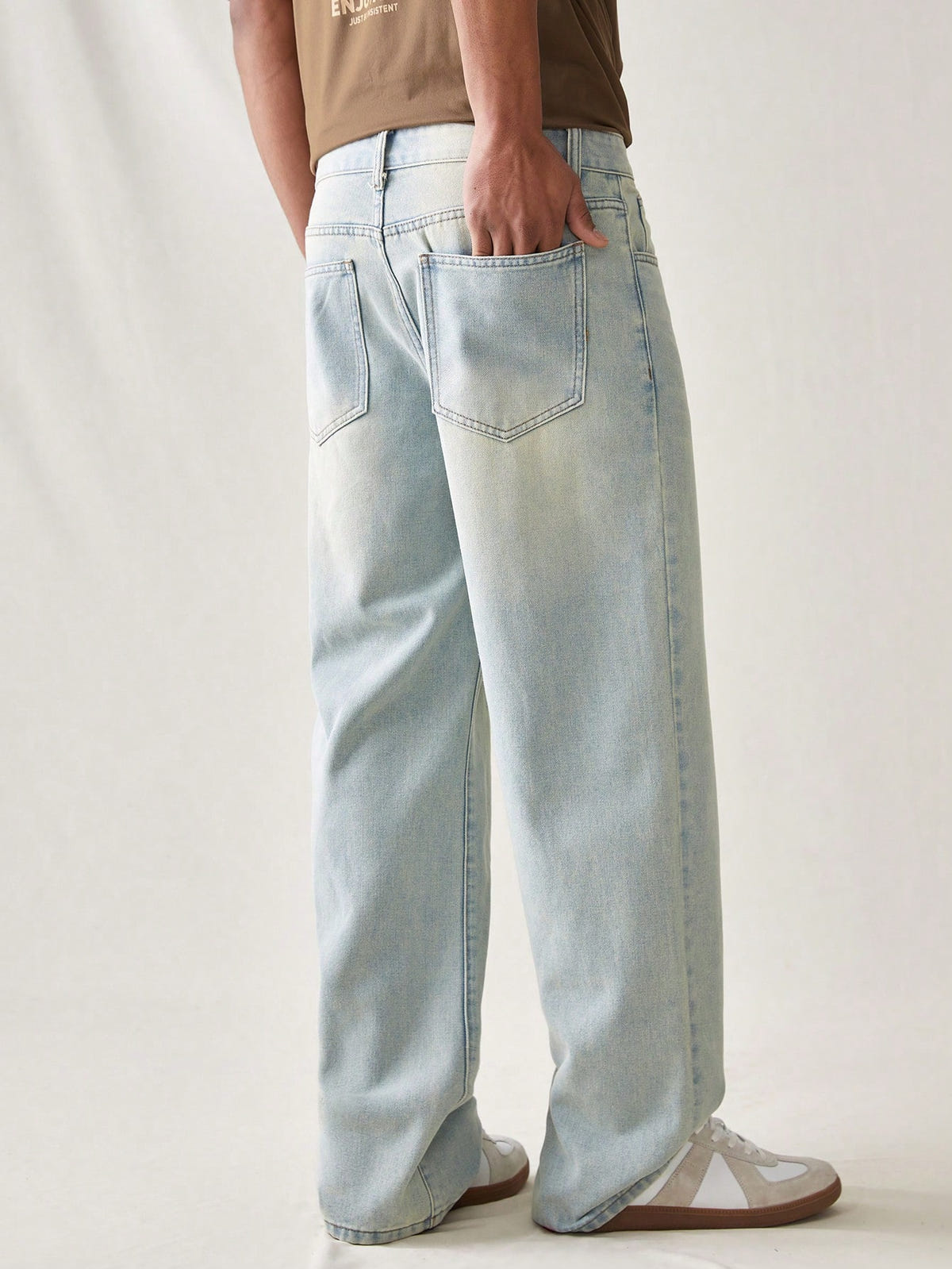 Ice Blue Classic Baggy Jeans