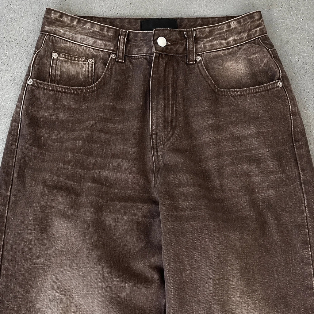 Mocha Brown Baggy Jeans